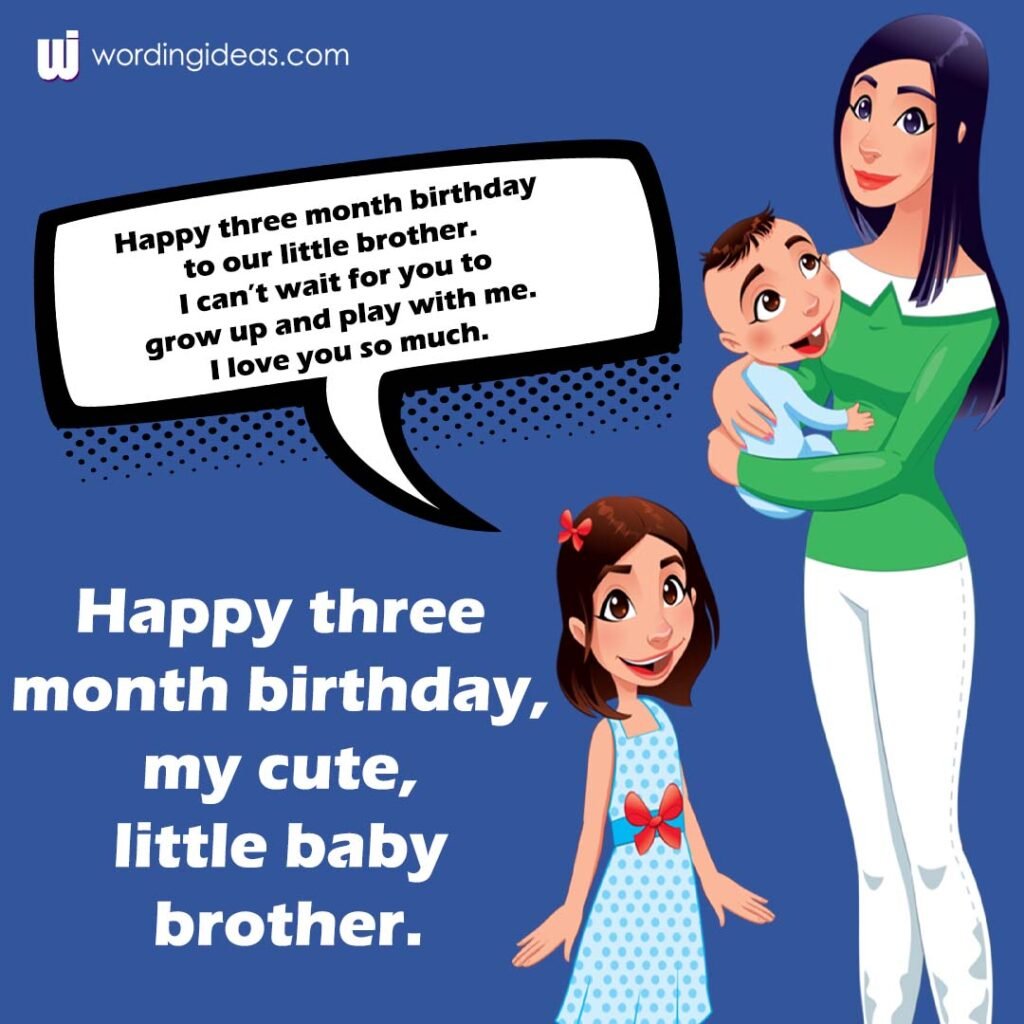 Rd Month Birthday Wishes For Baby Boy Wordingideas