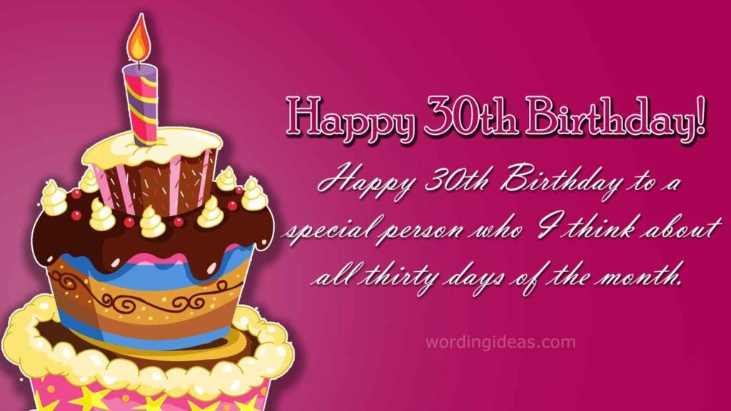 How To Wish Someone A Happy 30th Birthday Wording Ideas how-to-wish-someone-a-happy-30th-birthday-wording-ideas