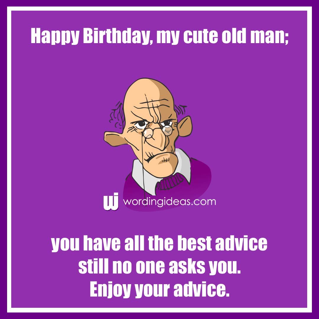 Printable Funny Old Man Birthday Cards - Free Printable Templates