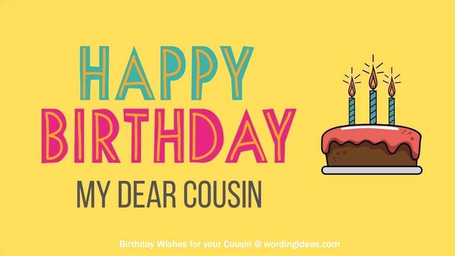 happy birthday dear cousin