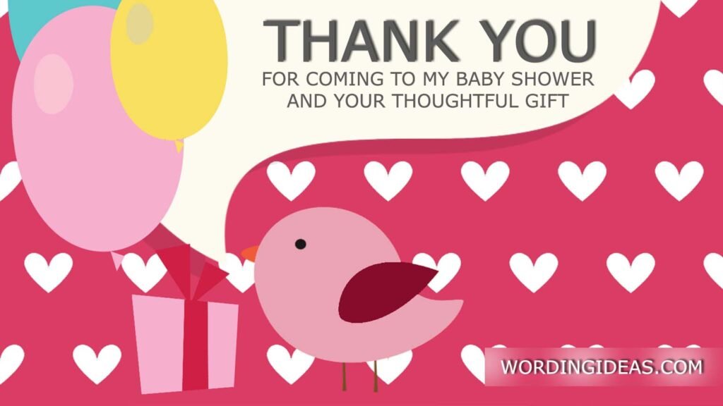 Baby Shower Thank You Wording: Tips, Ideas, and Examples » Wording Ideas