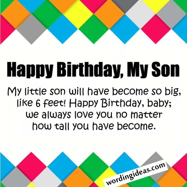 Happy Birthday, Son! 50+ Birthday Wishes For Your Boy » Wording Ideas