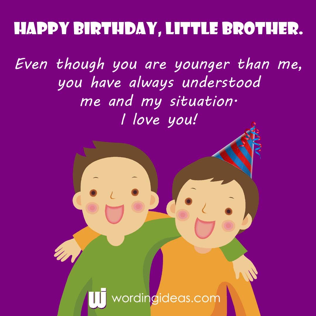 Birthday Wishes For Younger Brother