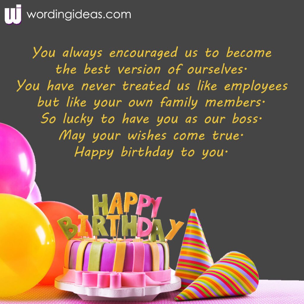 Happy Birthday, Boss! 30+ Birthday Wishes for Boss » Wording Ideas