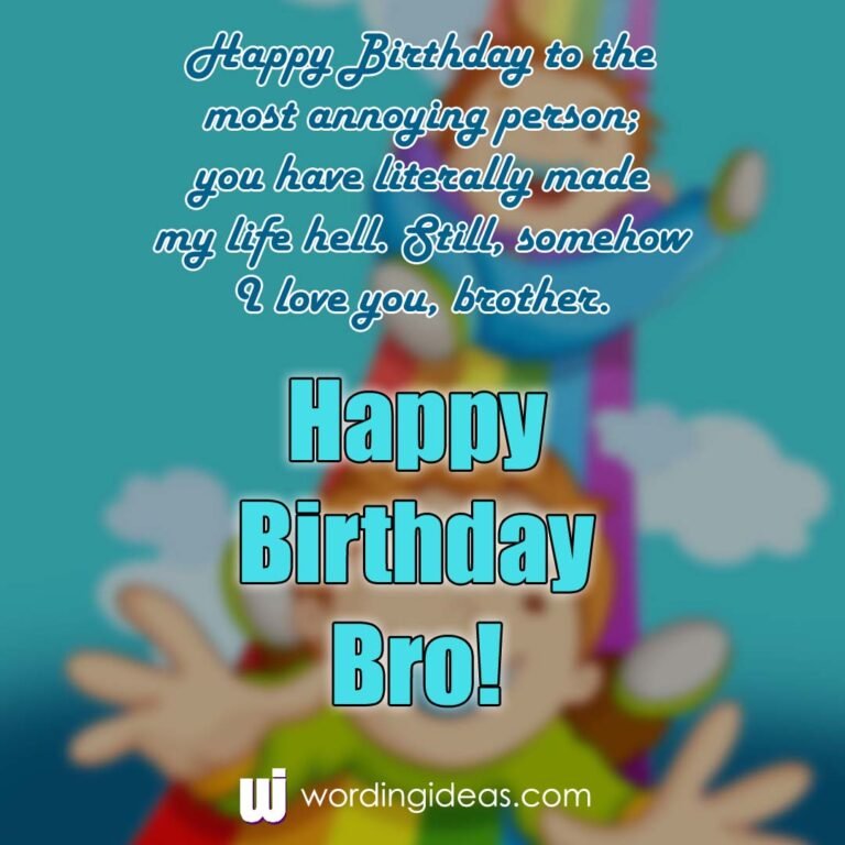 Happy Birthday, Brother! 30+ Birthday Wishes for your Brother » Wording ...