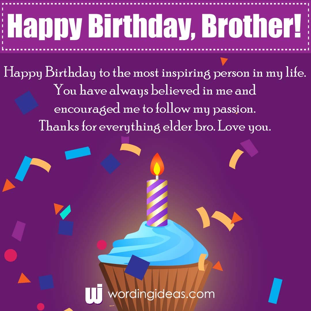 Happy Birthday, Brother! 30+ Birthday Wishes for your Brother ...
