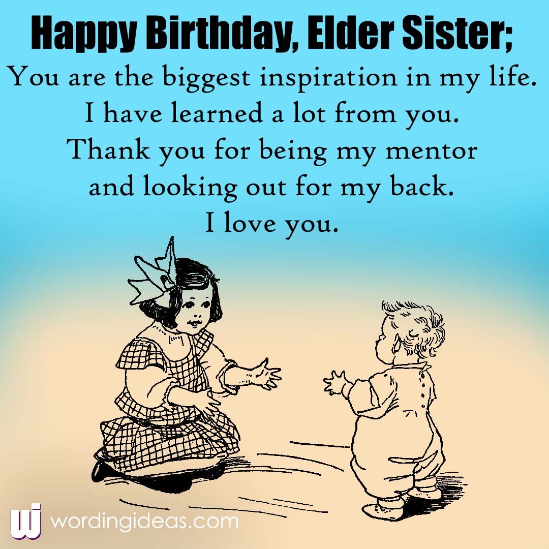 elder sister birthday quotes