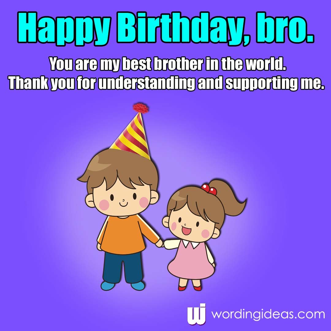 happy birthday wishes for brother from sister
