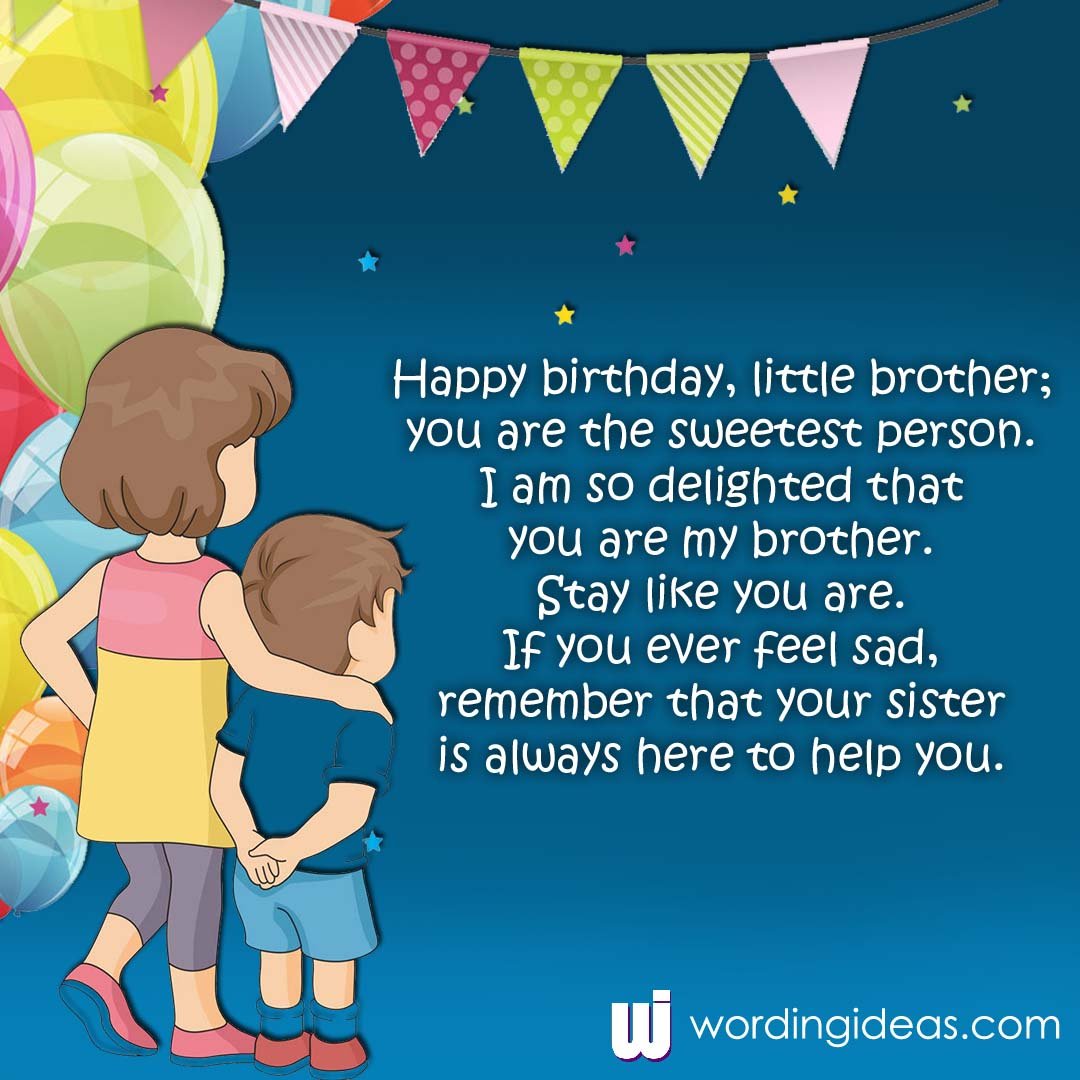 happy birthday little brother messages