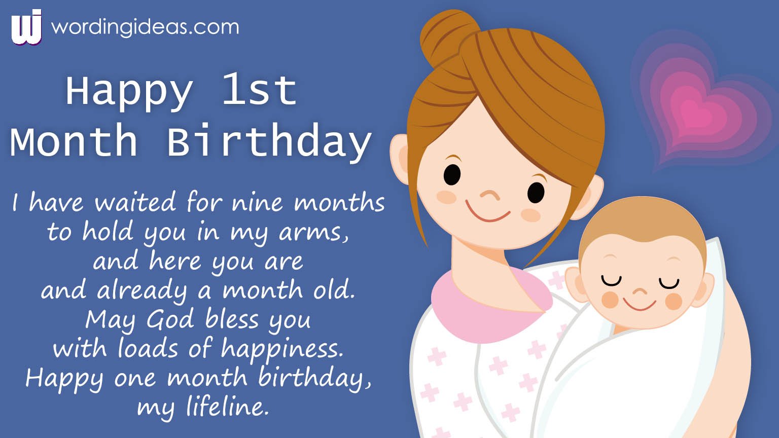 1st-month-birthday-wishes-for-baby-boy-wording-ideas