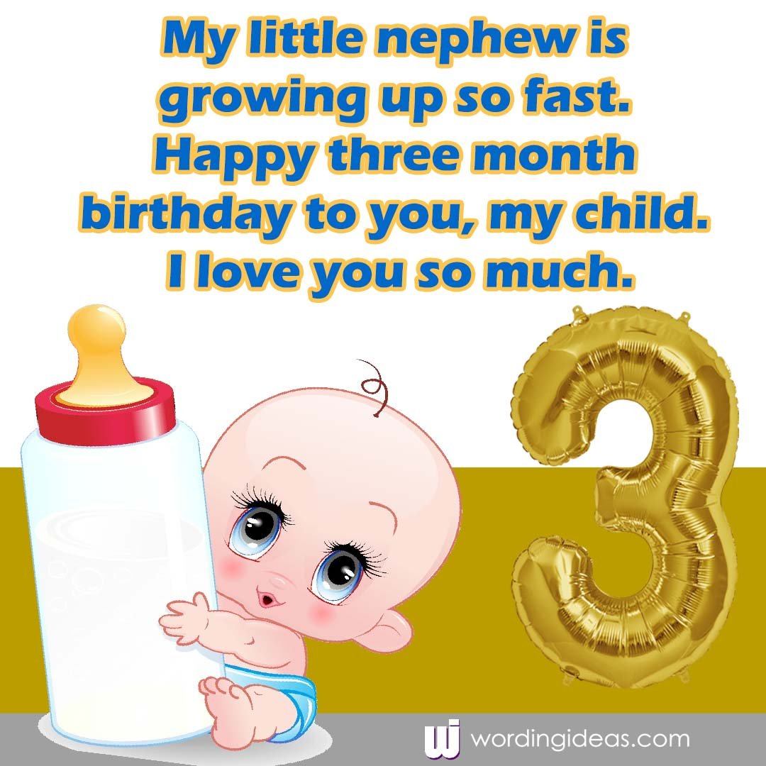  3rd Month Birthday Wishes For Baby Boy WordingIdeas