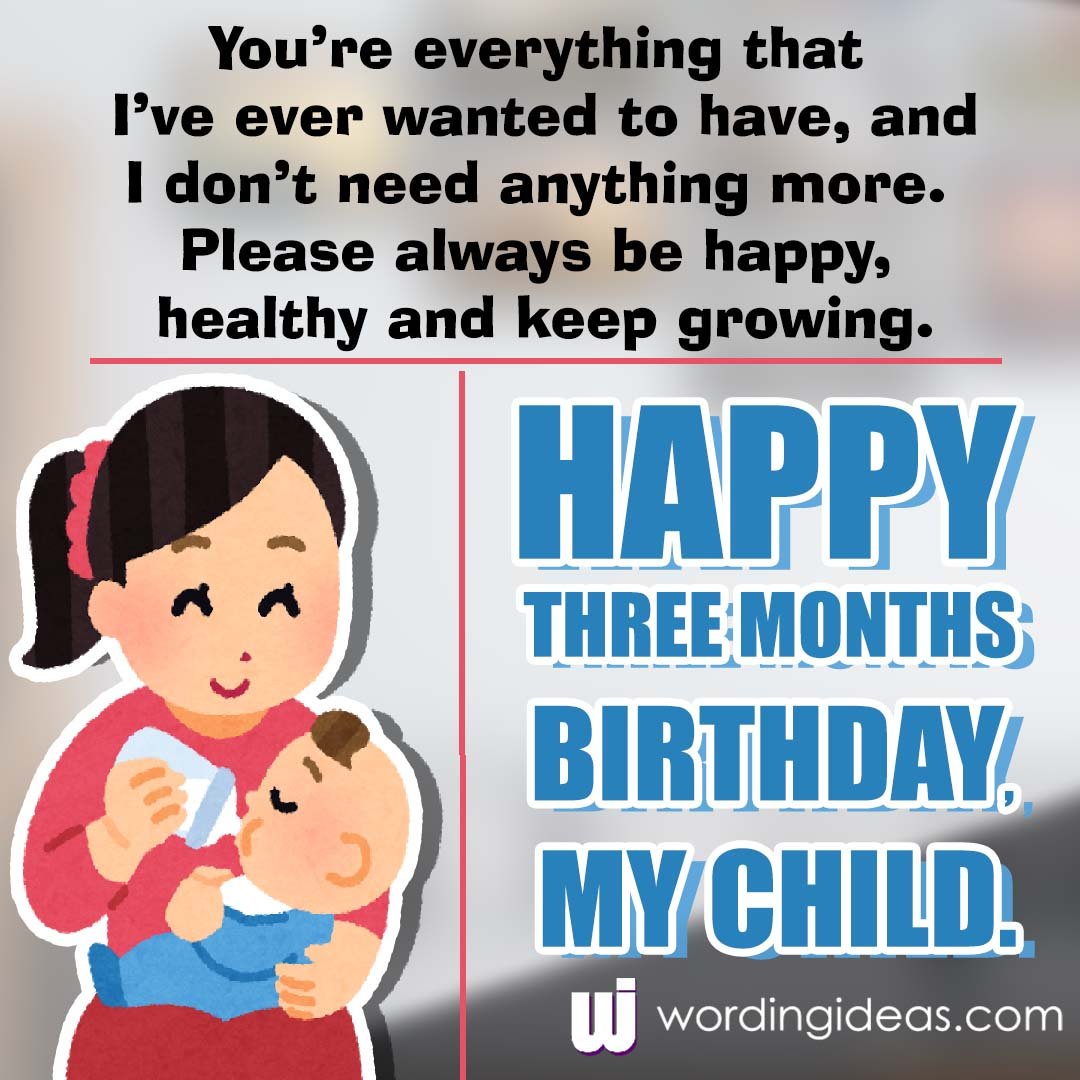 3rd Month Birthday Wishes For Baby Boy Wordingideas Com