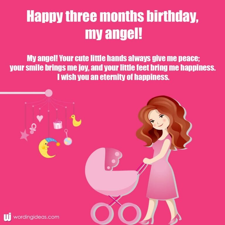 3rd Month Birthday Wishes For Baby Girl